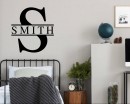 Personalized Name with Monogram Personalized Name with Monogram-Custom Family Initial Name Wall Decal